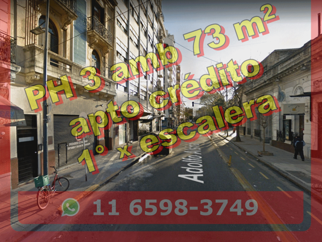 PH en Venta en Balvanera (Congreso) 3 ambientes 73 m2, 1° por escalera - Alsina 2100