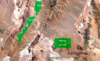 MINA DE LITIO AL NORTE DEL SALAR DEL HOMBRE MUERTO SOBRE LA CUENCA DEL HOBRE MUERTO Y EL SALAR DEL TOLAR CHICO foto 2