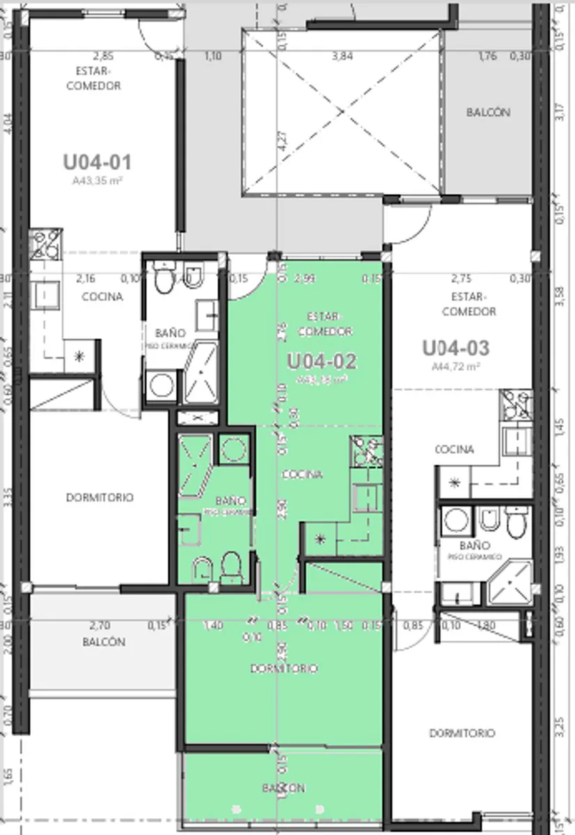 DEPTO EN VENTA 1 DORMITORIO Y BALCÓN, PISO 4 - 02 foto 2