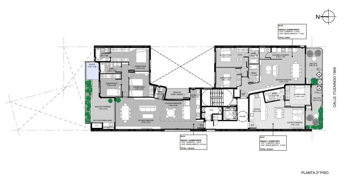 Ituzaingo 1800 - Departamento de dos dormitorios en venta  - Rosario  Abasto foto 5